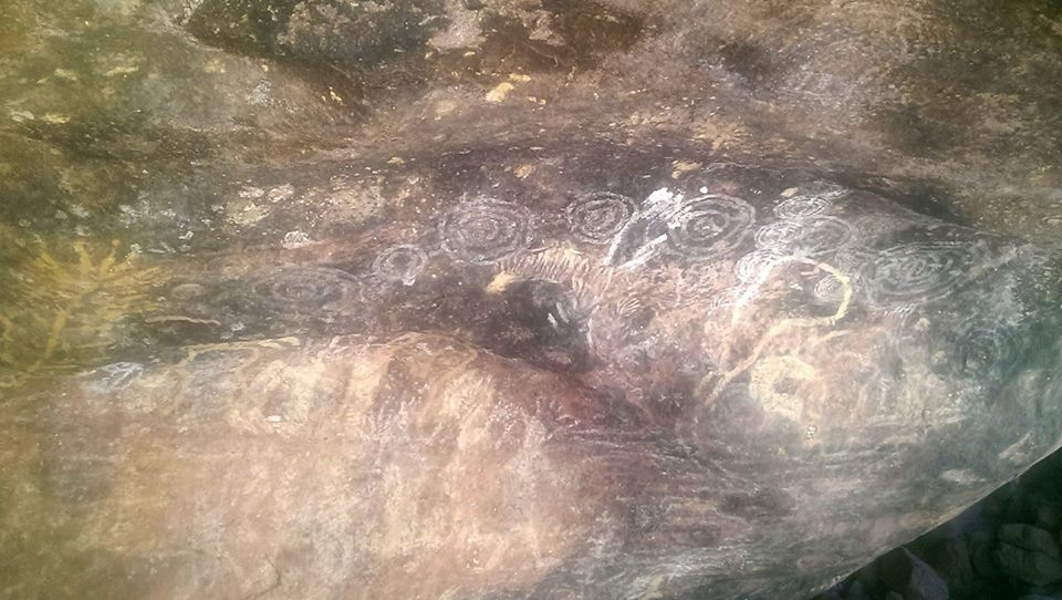 Aboriginal cave paintings Uluru