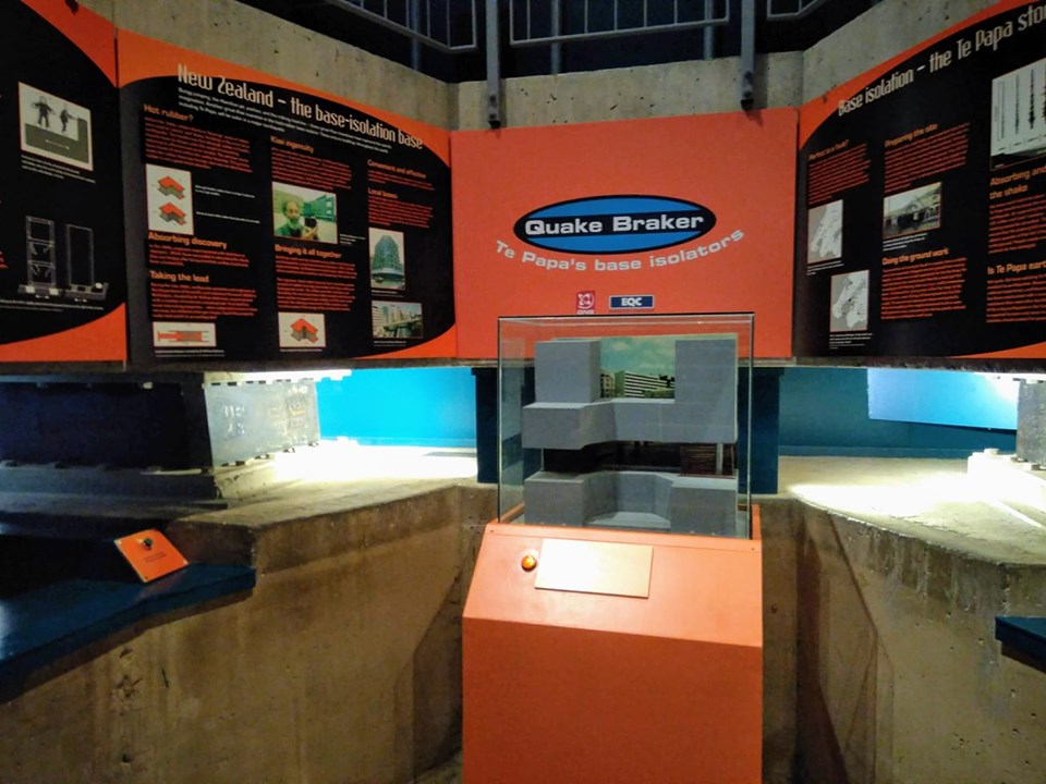 Base Isolators earthquake Te Papa Tongarewa Museum of New Zealand Wellington 