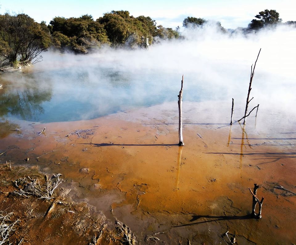 Kuirau Park Rotorua geothermal park volcanoes New Zealand North Island