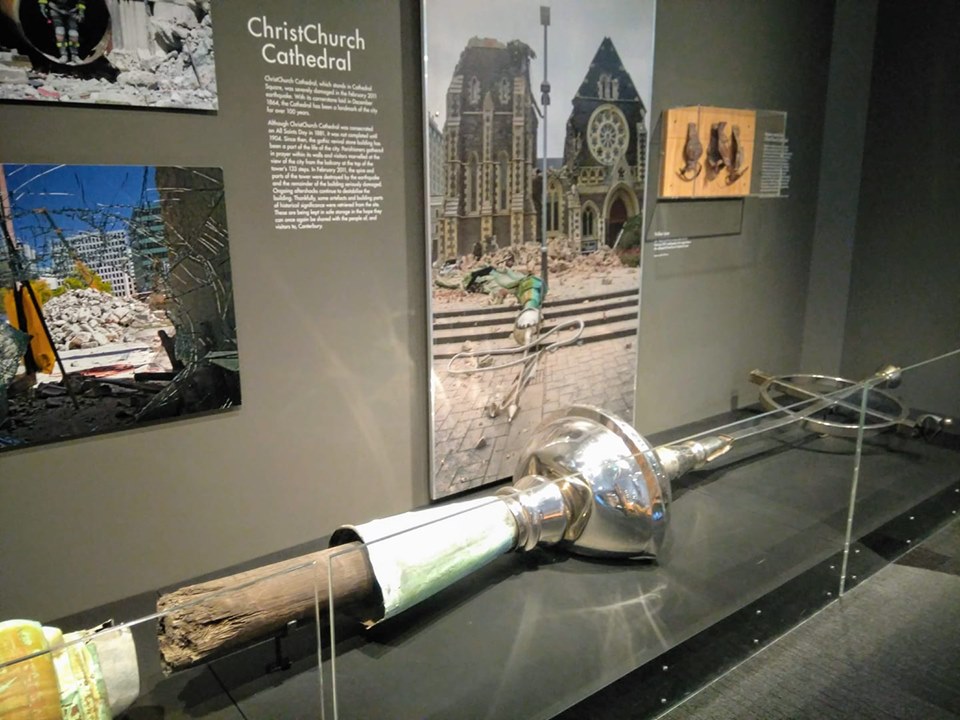 Christchurch New Zealand Quake City museum spire cathedral earthquake 